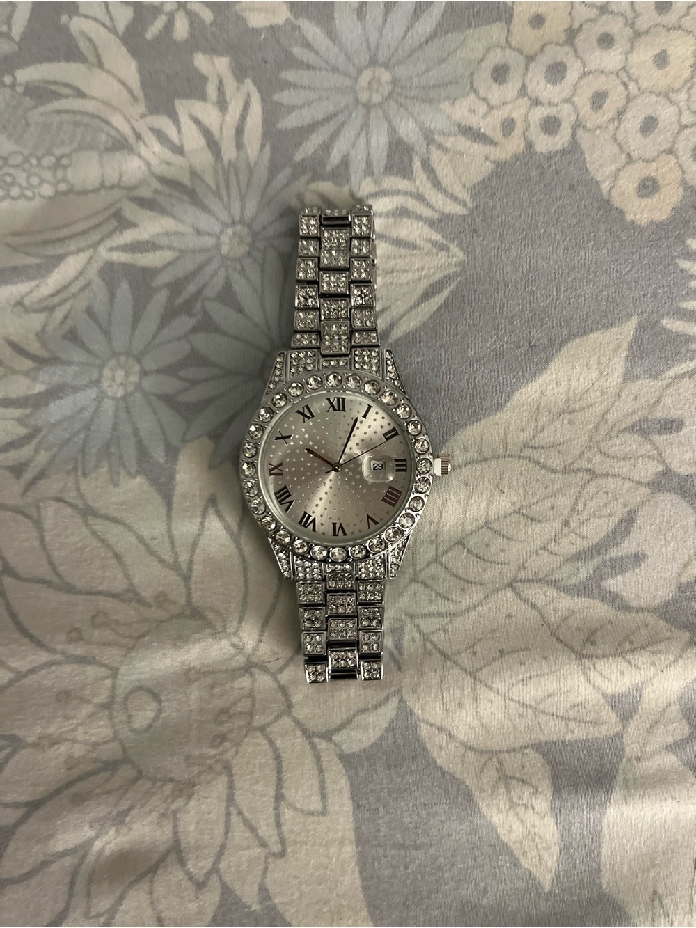 VVS Bustdown Simulated Diamond Stainless Steel Iced Out Luxury Unisex Watch